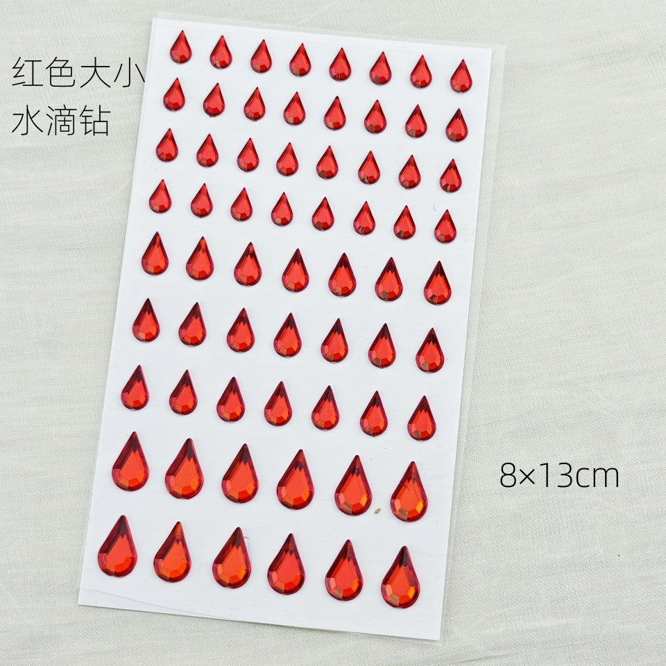 Glitter Gradient Butterfly Wing Tattoo Eye Corner Face Stickers Children's Eye Makeup DIY Stickers Fish Scale Performance Catwalk