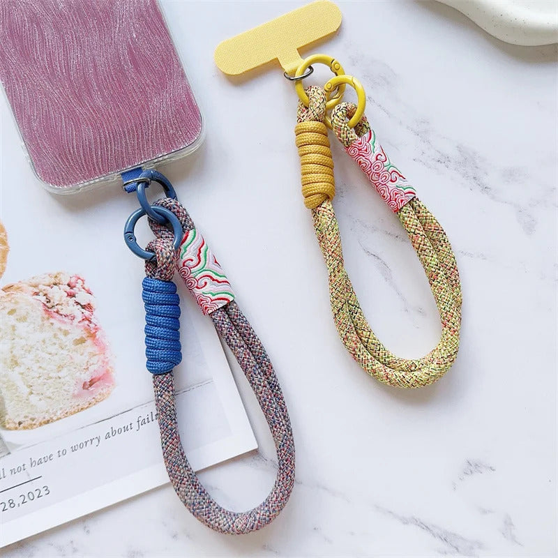 Cute Mobile Phone Lanyard Hanging Decoration Can Be Carried Twist Rope Anti-loss Pendant Fashion Strong Wrist Short Straps Band