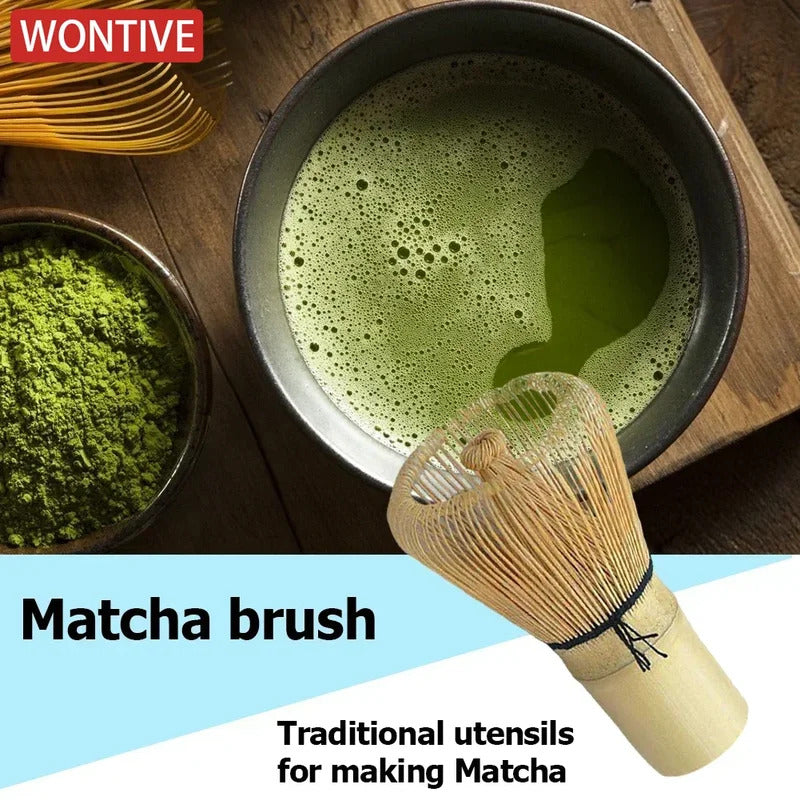 Japanese Bamboo Matcha Green Tea Beater Powder Whisk Matcha Whisk Bamboo Tea Stick Matcha Brush Teaware Tool Kitchen Accessories