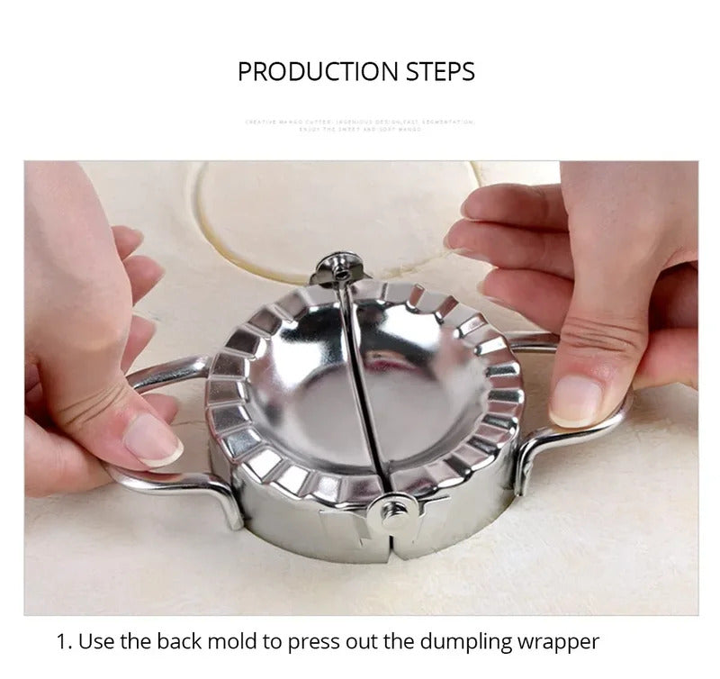 Stainless Steel Dumpling Maker Dumpling Skin Mold Ravioli Maker Press Pie Making Press Wrapper Pastry Maker Kitchen Accessories