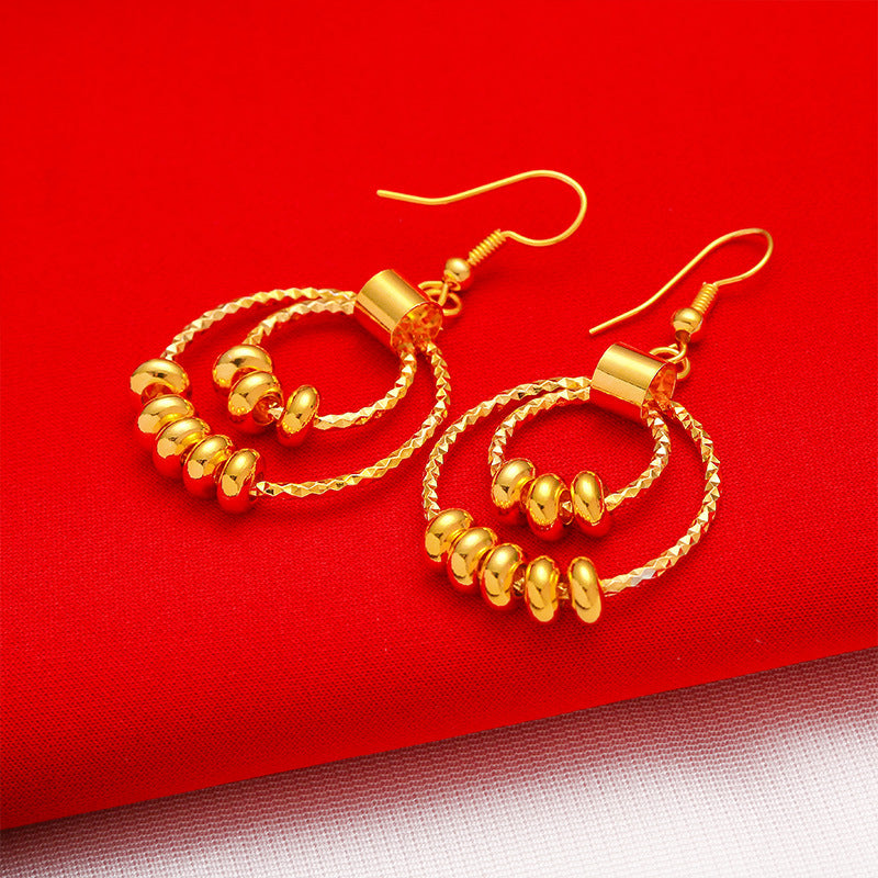 Shagin Women's Large Earrings Fashion Large Women's Earrings Transfer Beads