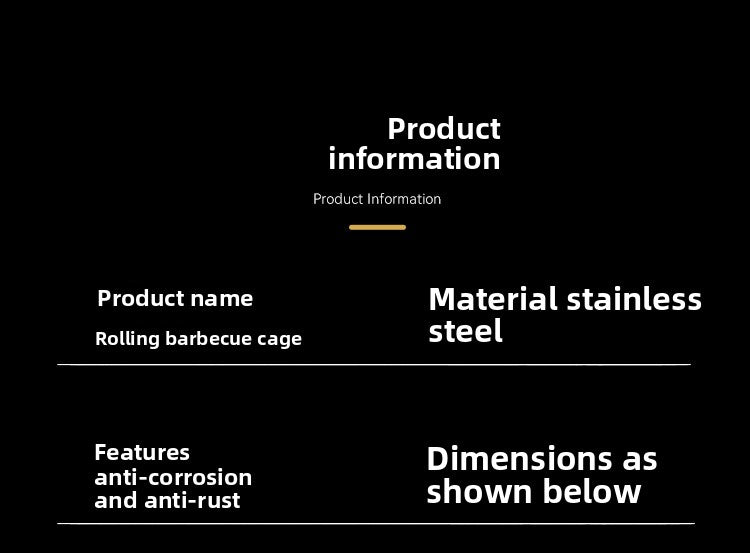 Stainless Steel BBQ Grill Net Tube Outdoor BBQ Cage Rolling BBQ Tube Cylindrical BBQ Net Meat Roasting Cylinder