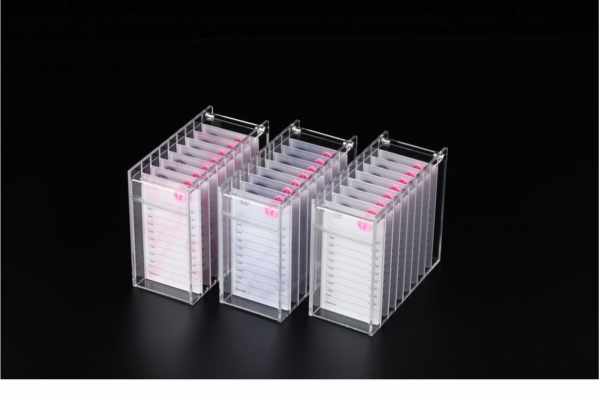 In Stock Grafting Eyelash Storage Box Eight-Layer Eyelash Storage Flower Box Multi-Layer Transparent and Dustproof Eyelash Box Auxiliary Tool