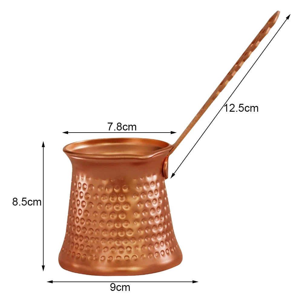 350ml Turkish Copper Coffee Pots Durable Simple Milk Warmer Pot For Home Kitchen Coffee Accessories Coffeeware Teaware