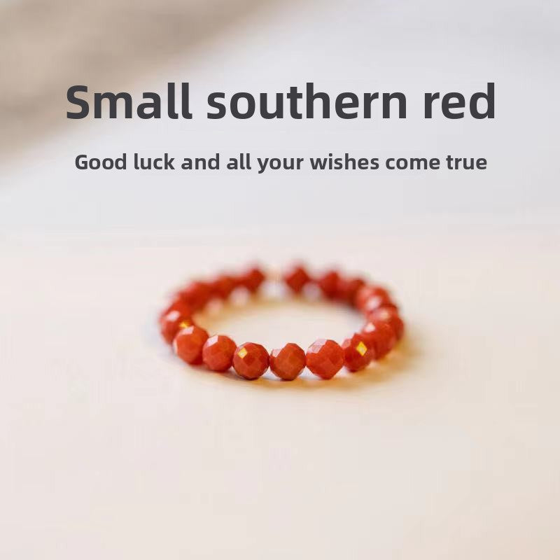 Natural Tourmaline Green Pine Garnet Small Particle Ring Ins Fashion Ring Ring Special Fine Finger Ring Bracelet