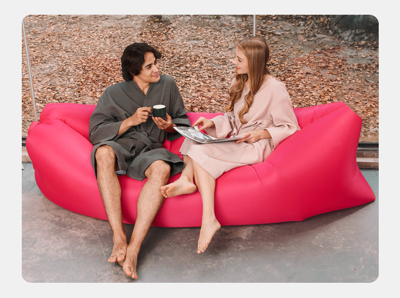 Manufacturer Pillow Style Inflatable Sofa In Stock Outdoor Portable Lazy Air Sofa Foldable Inflatable Bed Sleeping Bag