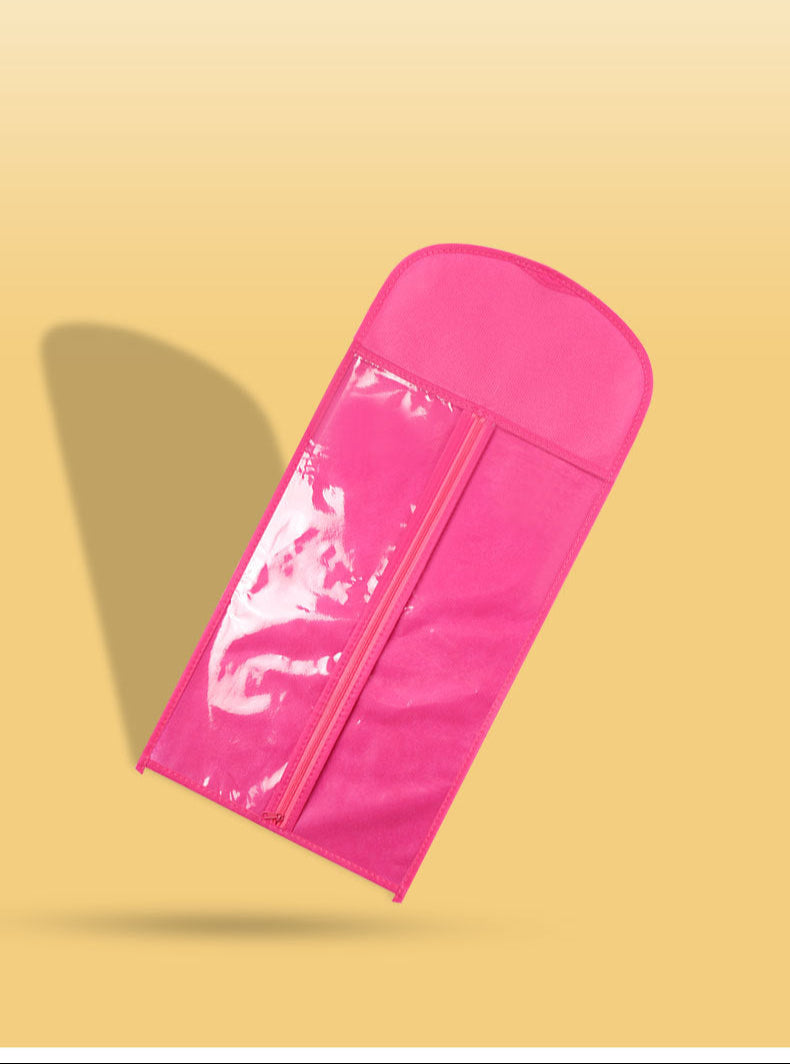 Cross-Border Foreign Trade Non-Woven Wig Storage Dustproof Cover Bag Transparent PVC Wig Hanging Display Storage Rack