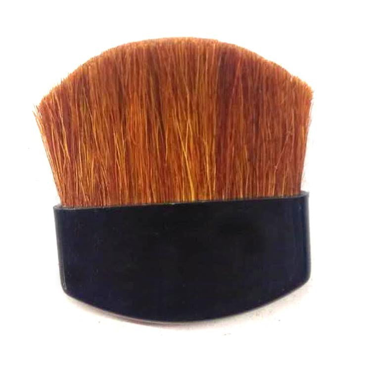 In Stock Flat Blush Brush Goat Hair Flat Brush Yellow Goat Hair Flat Blush Brush Makeup Brush Tool 3.8