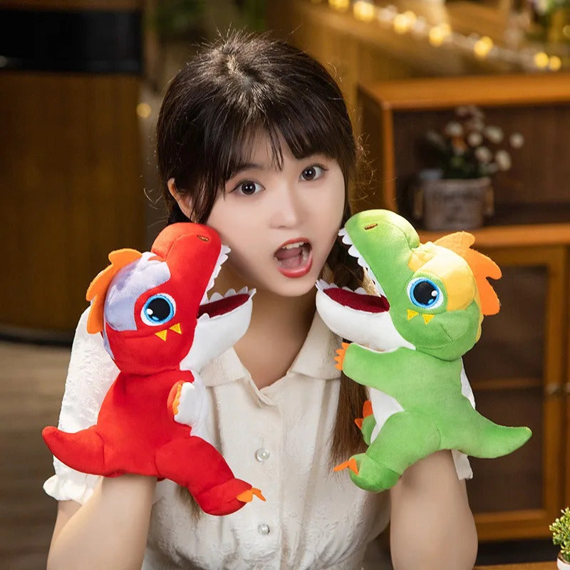Stuffed Plush Dinosaur Toys Hand Finger Story Puppet Kawaii Dolls Educational Baby Toys Tyrannosaurus Rex Children Gift