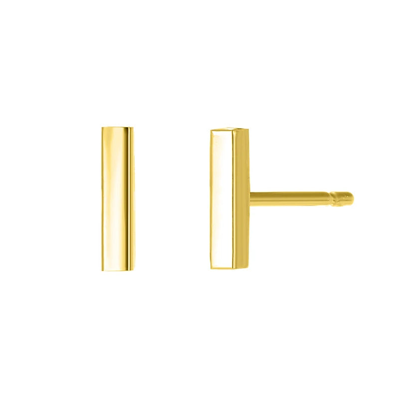 SUNIBI Stainless Steel Stud Earrings for Women Classic Gold Color Geometric Female Earring Simple Stylish Fashion Jewelry Gifts