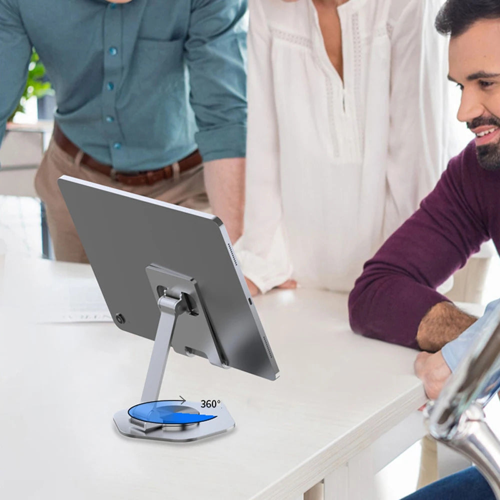 Metal 360° Rotating Desk Mobile Phone Holder Stand for iPhone Cellphone Smartphone Mobile Phones Ipad Telephone Reader