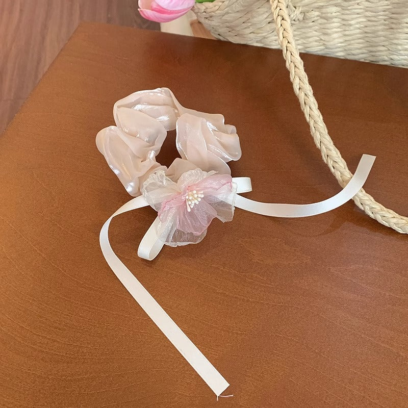 Vacation Organza Flower Hair Clip Travel Outing Hair Accessories Atmosphere Clip Duckbill Clip Hairpin Side Clip Hair Ornament