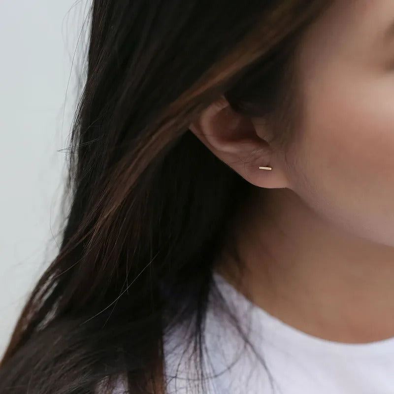 SUNIBI Stainless Steel Stud Earrings for Women Classic Gold Color Geometric Female Earring Simple Stylish Fashion Jewelry Gifts