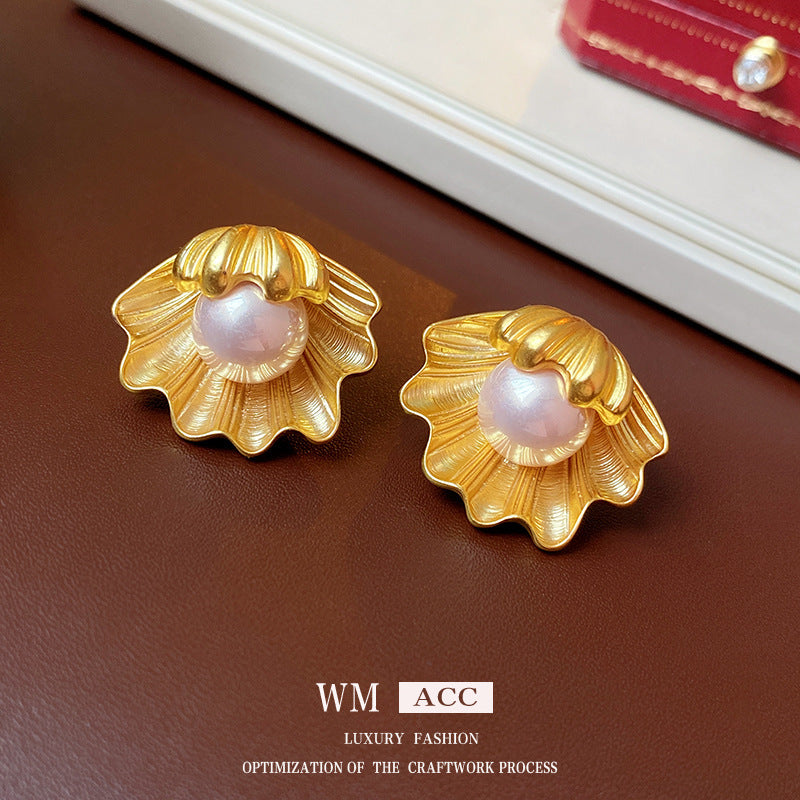 Vintage Earrings Fashion Versatile Ear Jewelry Niche Light Luxury High-end Accessories