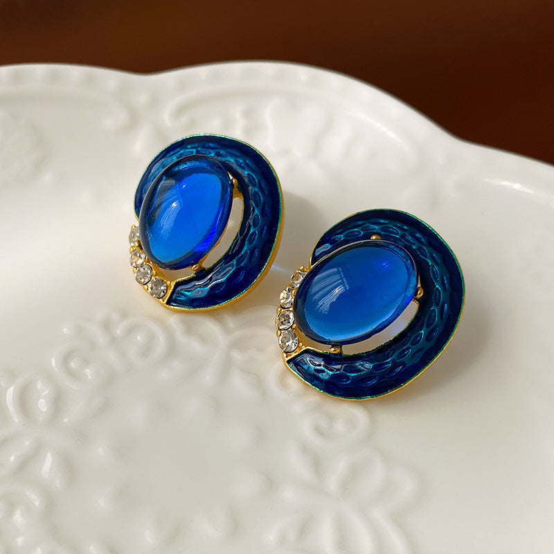 Vintage Earrings Fashion Versatile Ear Jewelry Niche Light Luxury High-end Accessories