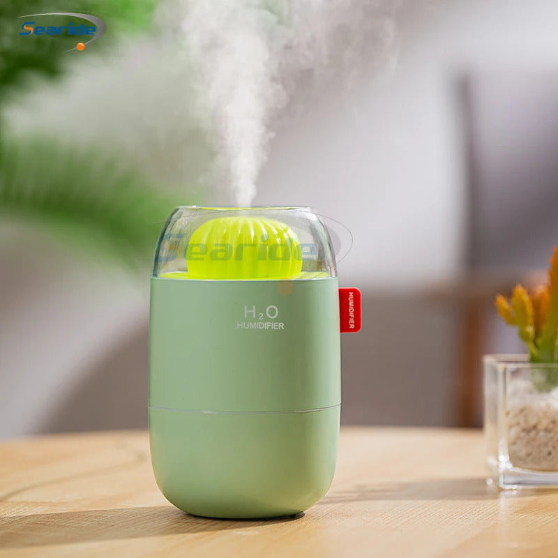 Creative Cactus Air Humidifier USB Electric 280ML Capacity Aroma Essential Oil Diffuser Color Lights Mist Spary for Home Bedroom