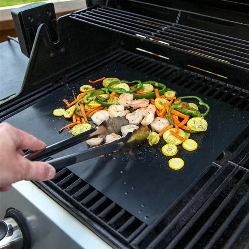1/5/10pcs Nonstick BBQ Grill Mat 40*33cm Baking Mat BBQ Tools Cooking Grilling Mat Heat Resistance Barbecue Sheet Kitchen Tools