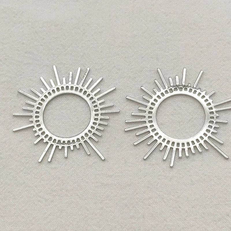 New Arrival! 45x44mm 50pcs Brass Pendants Flower Charm For Handmade Necklace Earrings DIY Parts,Jewelry Findings & Components