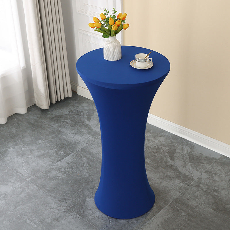 Elastic Cocktail Table Cover Table Skirt Bar Skirt Display Table Hotel Wedding Round Event Cloth High Table Cover