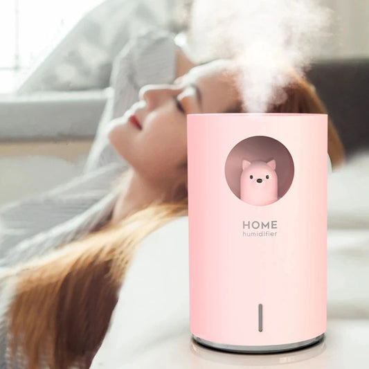 "700ml USB Humidifier Essential Oil Diffuser with LED Lamp - Purifier and Mist Maker"