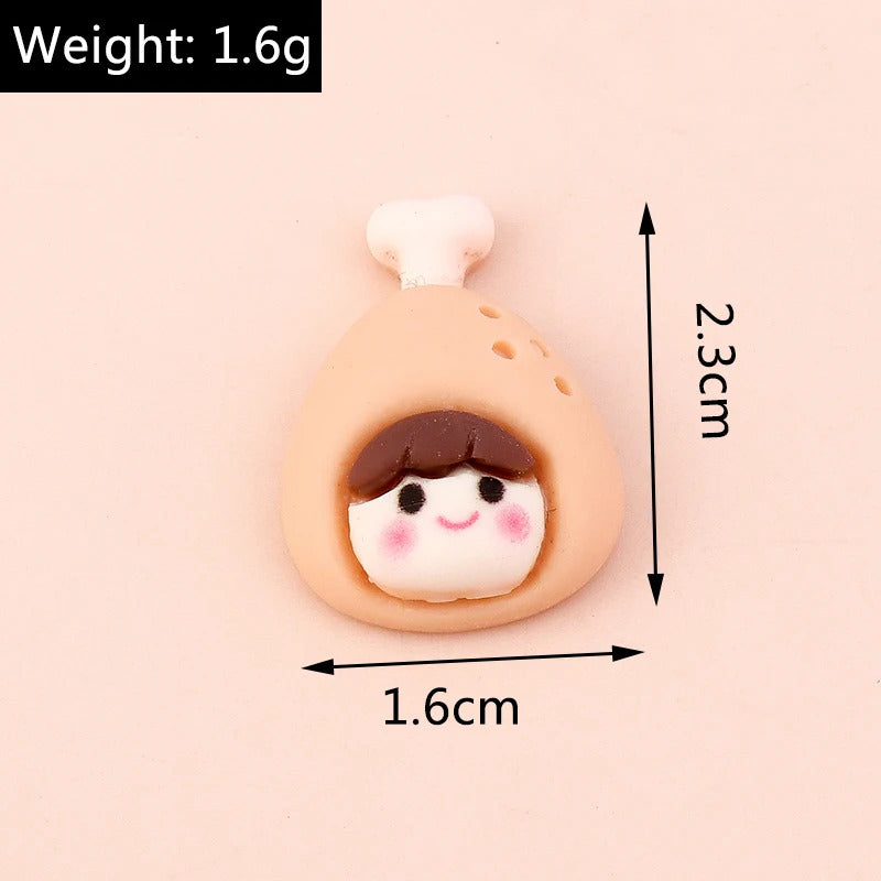 Leslie Random Mix 10pcs Cute New Miniature Dollhouse Simulated Food Snacks Mini Bread Cake for Girls BJD Doll Kitchen Toys