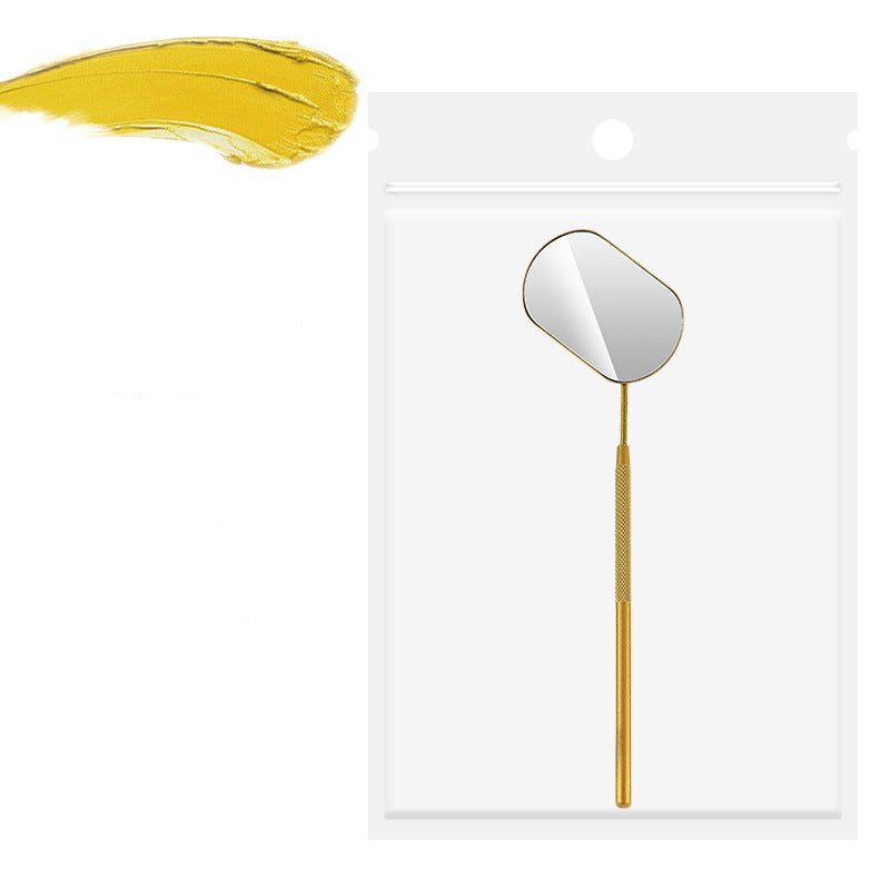 Hot-Selling Cross-Border Stainless Steel Grafting Flowering Auxiliary Tool Special Makeup Beauty Mirror Eyelash Inspection Mirror Eyelash Extensions