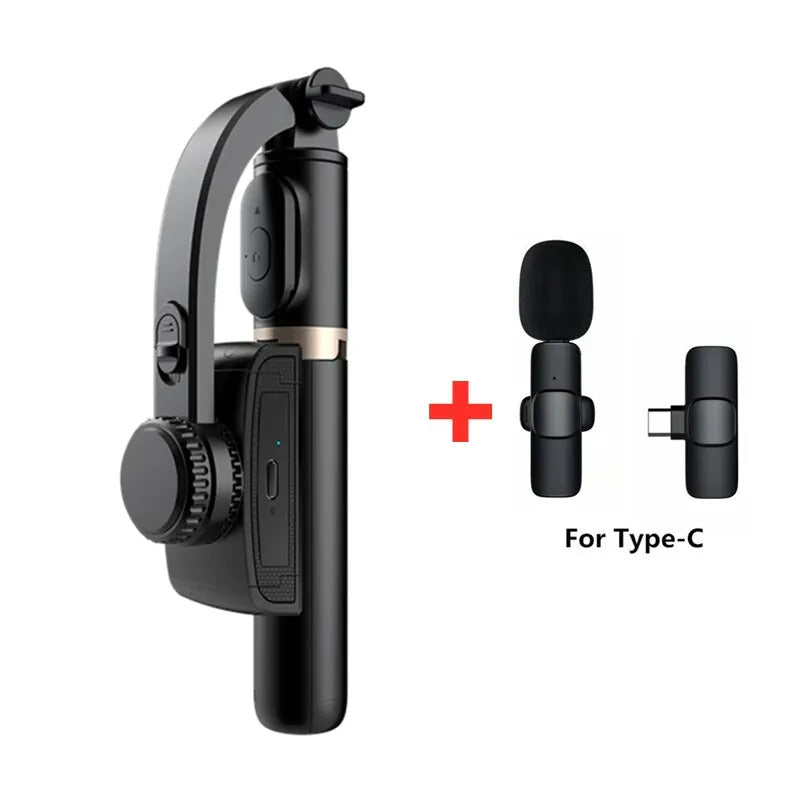 FANGTUOSI 2025 new Selfie Stick Stand Mobile Phone with microphone Support Wireless Gimbal Stabilizer For iPhone Android Holder