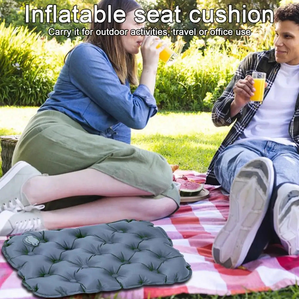Air Cushion Premium Seat Cushion Waterproof Wear-resistant Comfort for Airplane Car Seats Quick Inflate/deflate Ultimate Air