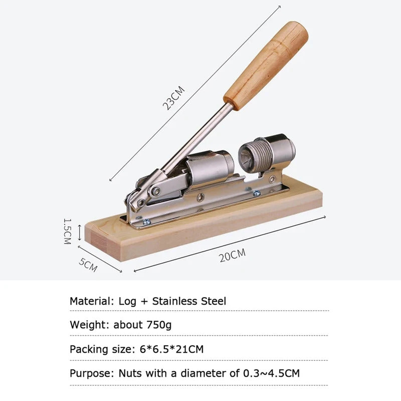 Manual Nut Cracker Stainless Steel Mechanical Sheller Kitchen Tools Pecan Filbert Walnut Nutcracker Fast Opener Nutcracker Clamp