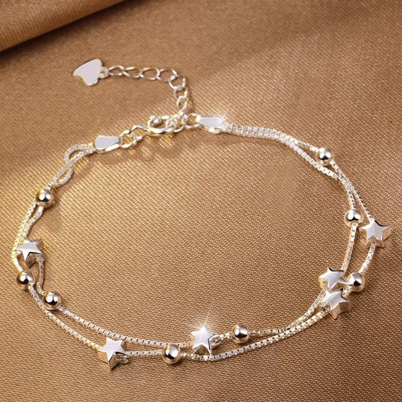 925 Sterling Silver Bracelet Woman Vintage Luxury Original Jewelry Accessories Fashion Designer Party Wedding Jewelry Gifts 2024