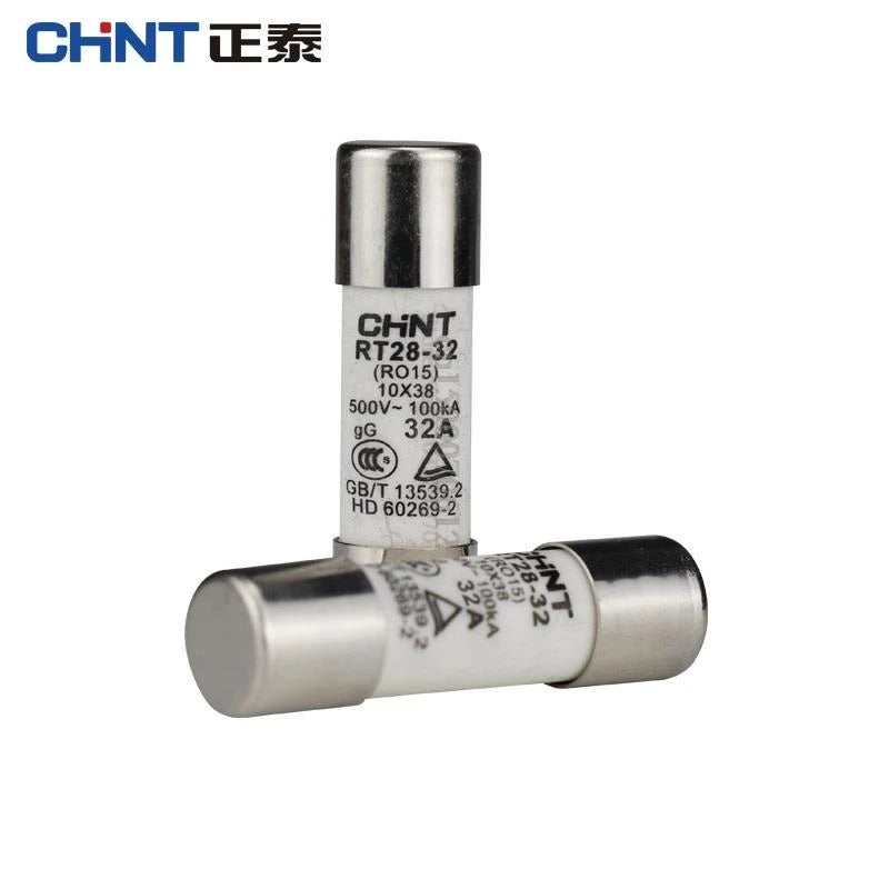 CHINT RT28-32 (RO15) 10X38 RT28 63 (RO16) 14X51 500V 2A 10A 16A 20A 25A 32A 40A 50A 63A Fuse Fusible Core Kit Ceramic Fuse Link