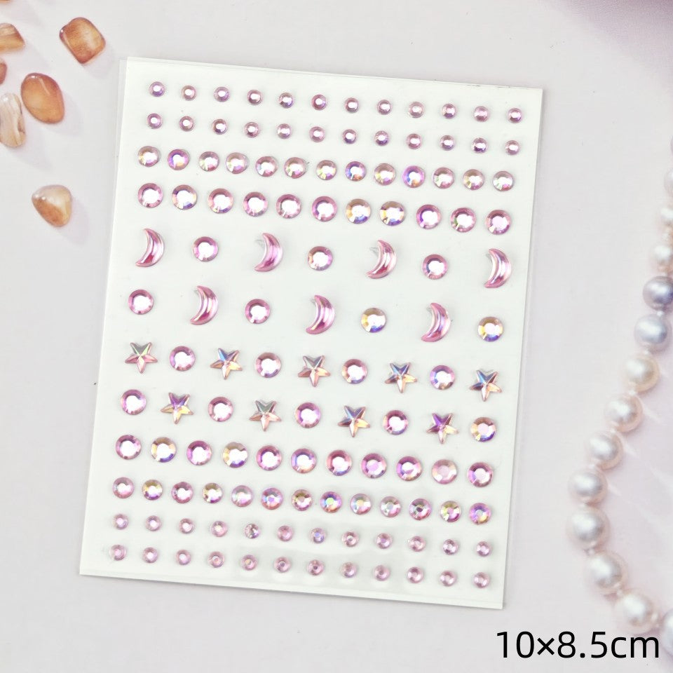 Glitter Gradient Butterfly Wing Tattoo Eye Corner Face Stickers Children's Eye Makeup DIY Stickers Fish Scale Performance Catwalk