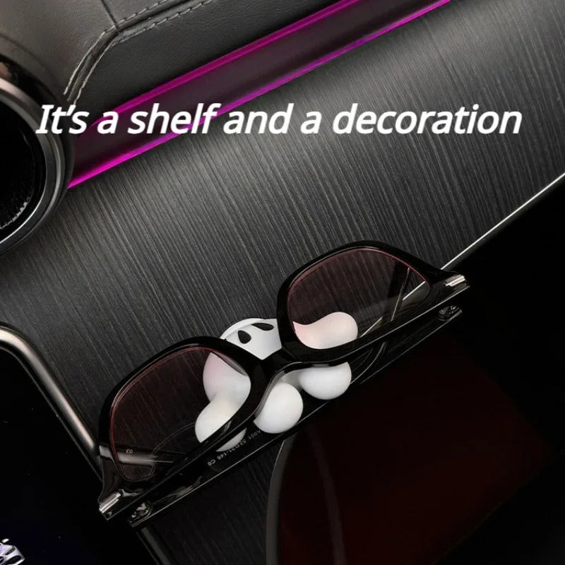 Cute Disney Mickey Storage Rack Cute Multifunctional Storage Rack Kawaii Car Adhesive Hook Data Cable Storage Car Hook