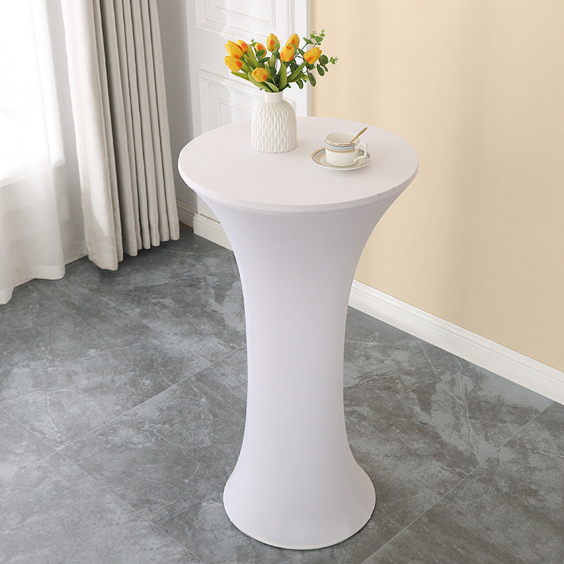 Elastic Cocktail Table Cover Table Skirt Bar Skirt Display Table Hotel Wedding Round Event Cloth High Table Cover