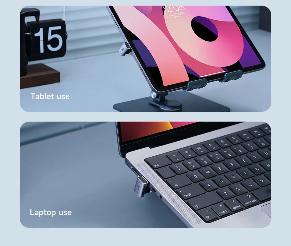 Hagibis 240W USB C to C Adapter 40Gbps 8K 60Hz 90 Degree Converter USB4 Adapter for Thunderbolt 4/3 MacBook iPhone 16 Pro Tablet