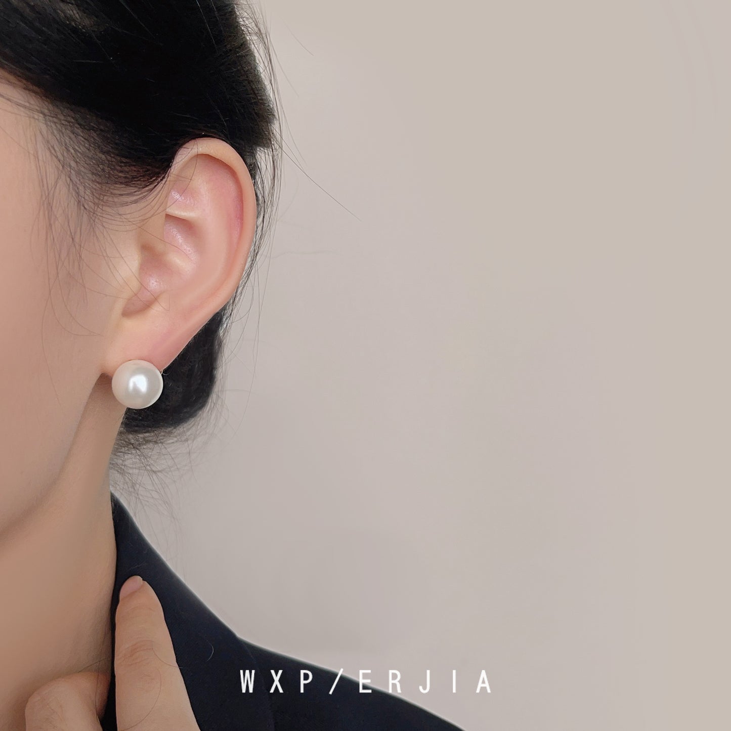 Pearl Mosquito-repellent Incense Plate Ear Clip Plated with 18K Gold High-grade Simple Painless Earrings