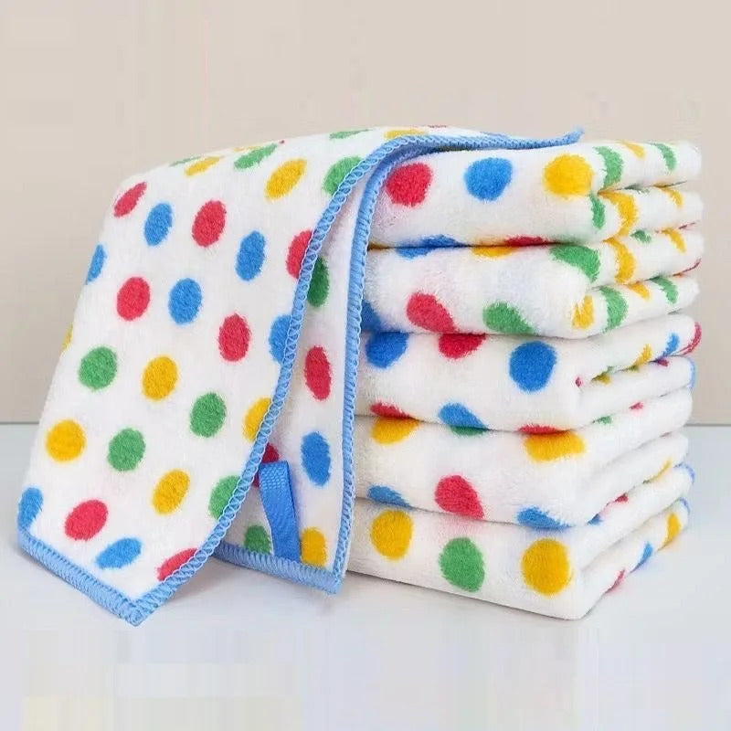 10PCS Microfiber Cleaning Cloth Thickened Dish Towel High Absorbent Scouring Kitchen Washing Dish Rags Household Wipe Towels
