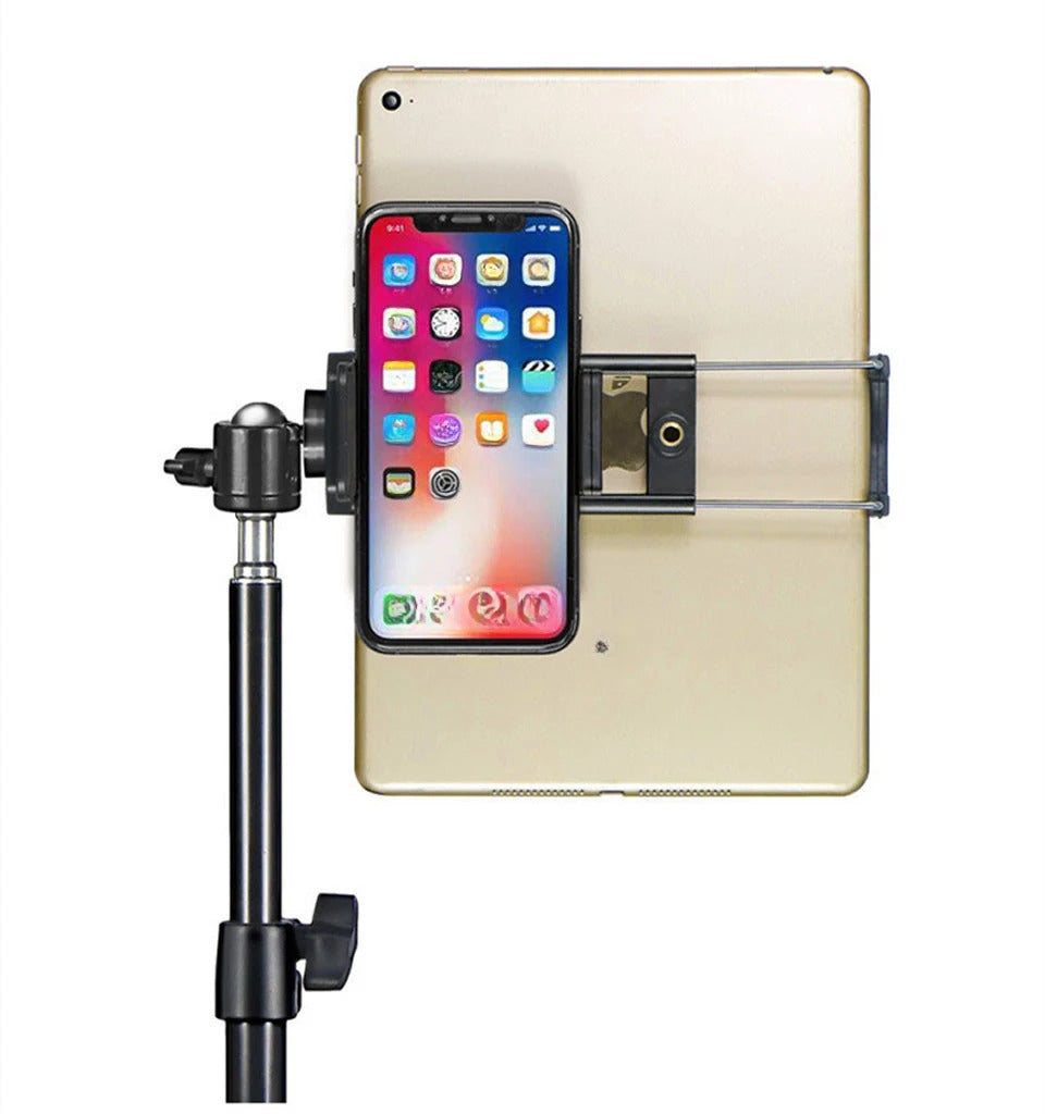 Universal Adjustable Phone Tablet Tripod Floor Stand Holder Portable Live Mount Support for iPad Phone 4-11 inches Lazy Bracket