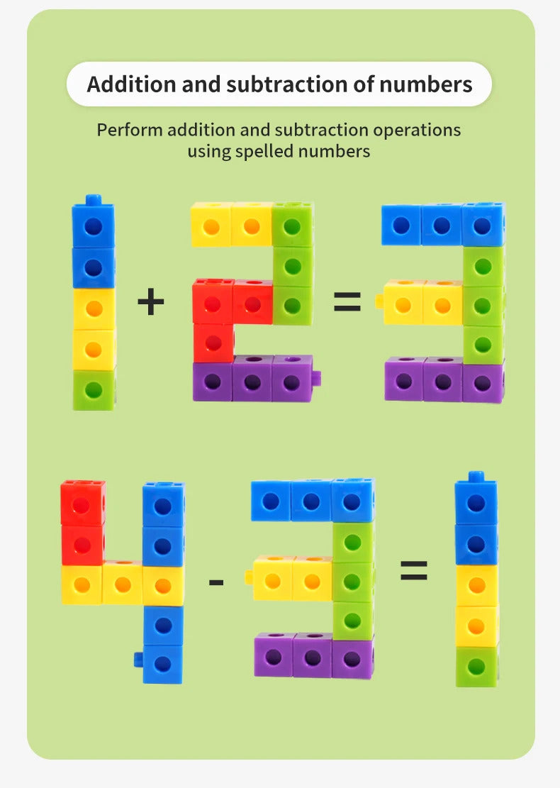 Magic Cube Puzzle Building Blocks Kindergarten Educational Color Recognition DIY Building Blocks Toys Gifts With Changing Colors