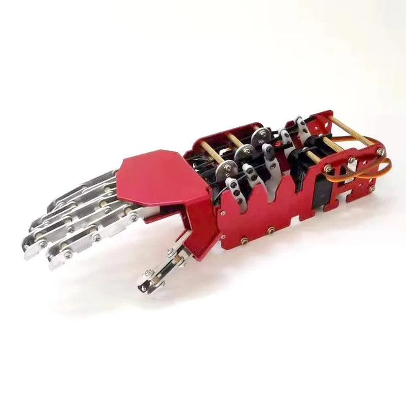 5 Dof Humanoid Hand Five Fingers Metal Manipulator Arm Left Right Hand with A0090 Servo for Robot DIY Kit Programmble Robot Hand