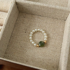 Dopamine Ring for Women, Niche Design, Personalized Beaded Index Finger Ring, High-End Fashion, Colorful Cute Closed Ring