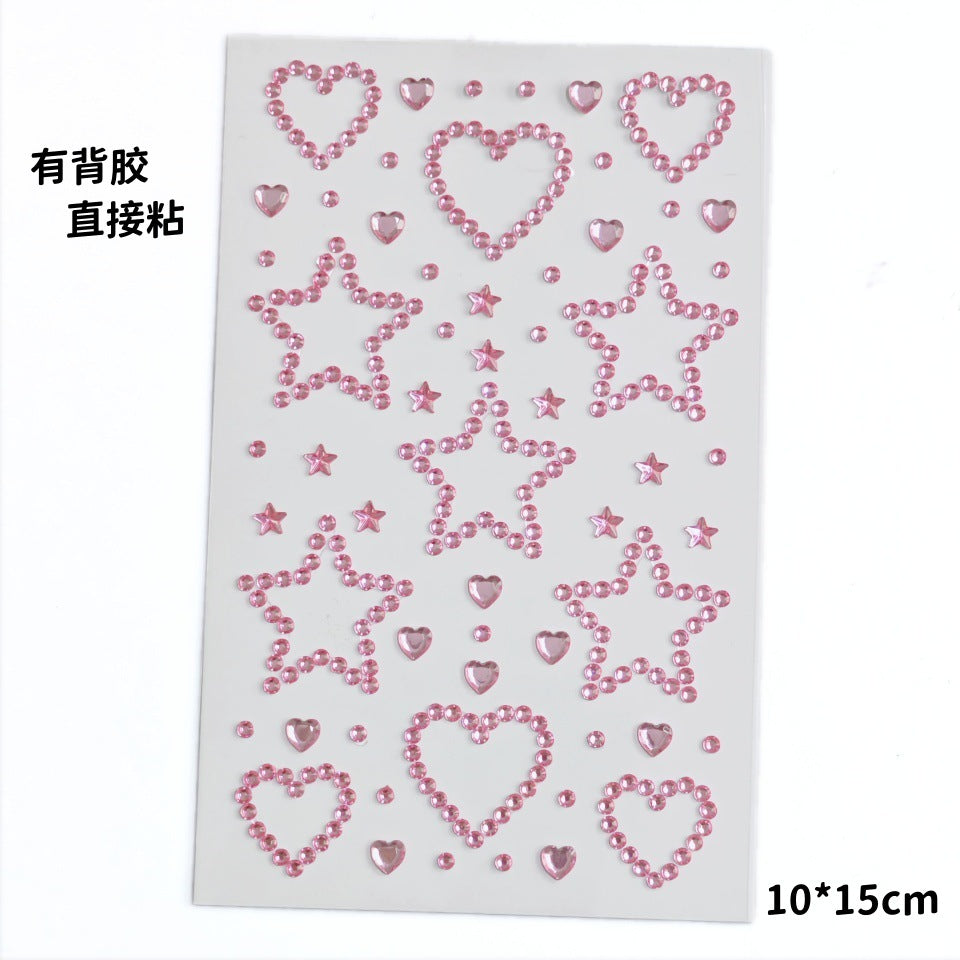 Glitter Gradient Butterfly Wing Tattoo Eye Corner Face Stickers Children's Eye Makeup DIY Stickers Fish Scale Performance Catwalk