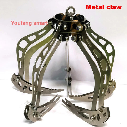 Stainless Steel Claw Manipulator for Drone Robot DIY Kit Mantis Hook Gripper Automatic Grasping Set for Quadcopter Rescue System