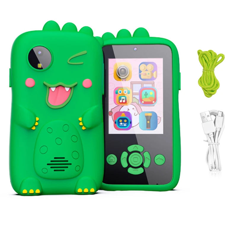 Baby Phone Toys Smart Phone Camera Toys Cartoon Musical Mini  Cellphone Learning Toy Silicone cover Toy Kids Digital Camera Gift
