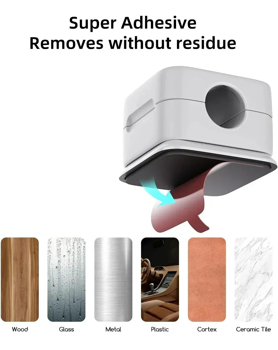 1/3/6Pcs Magnetic Cable Clips Smooth Adjustable Cord Holder Under Desk Cable Management Cable Organizer Wire Keeper Holder