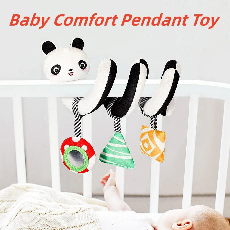 Montessori Baby Toys Kawaii Soft Plush Dolls Animal Strollers Pendant Toys for Newborn Boys Girls Toddler Birthday Gift