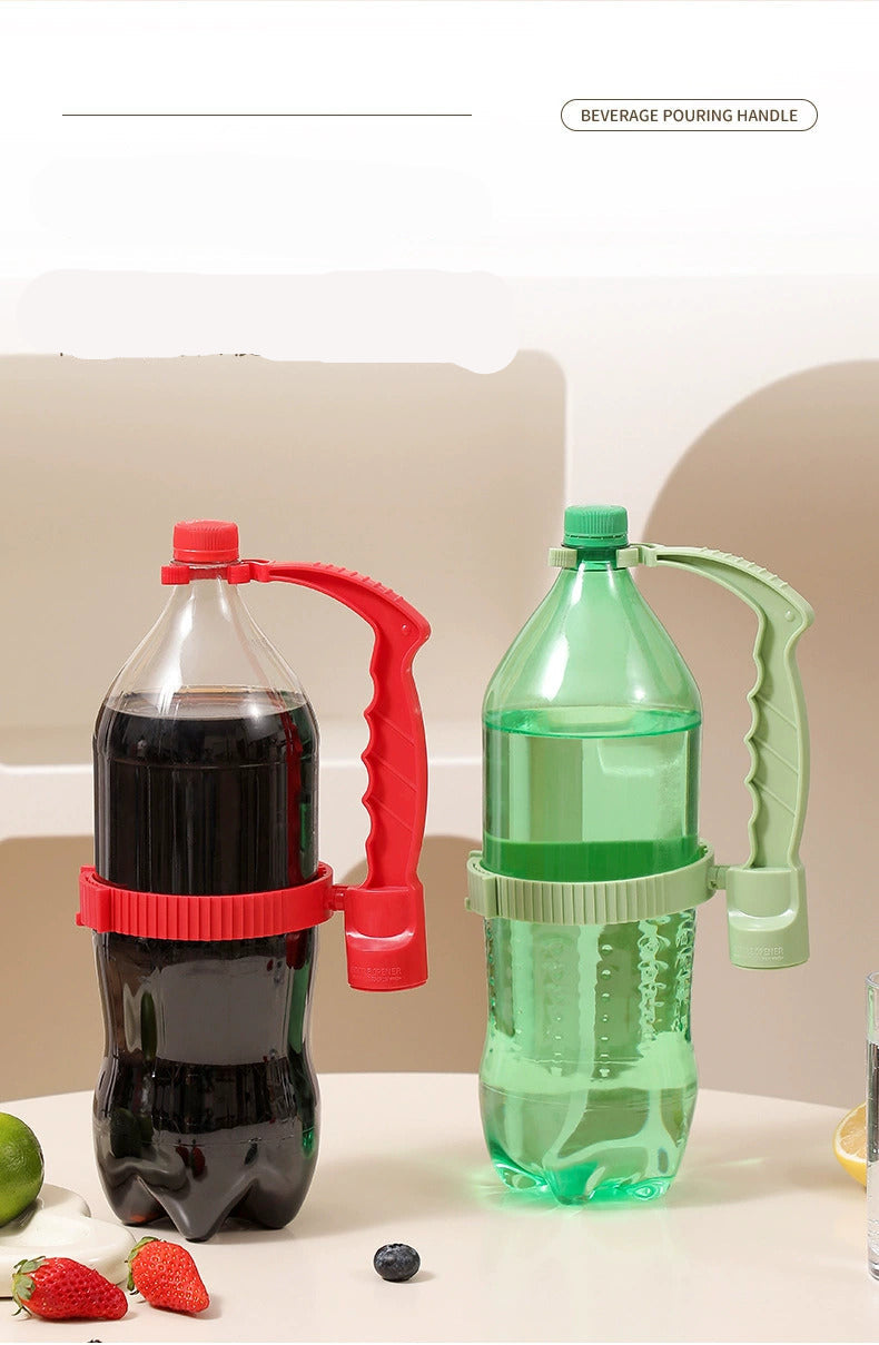 Creative Beverage Bottle Pourer Handle Adjustable Control Pouring Speed Rack Built-in Bottle Opener Beverage Pouring Rack