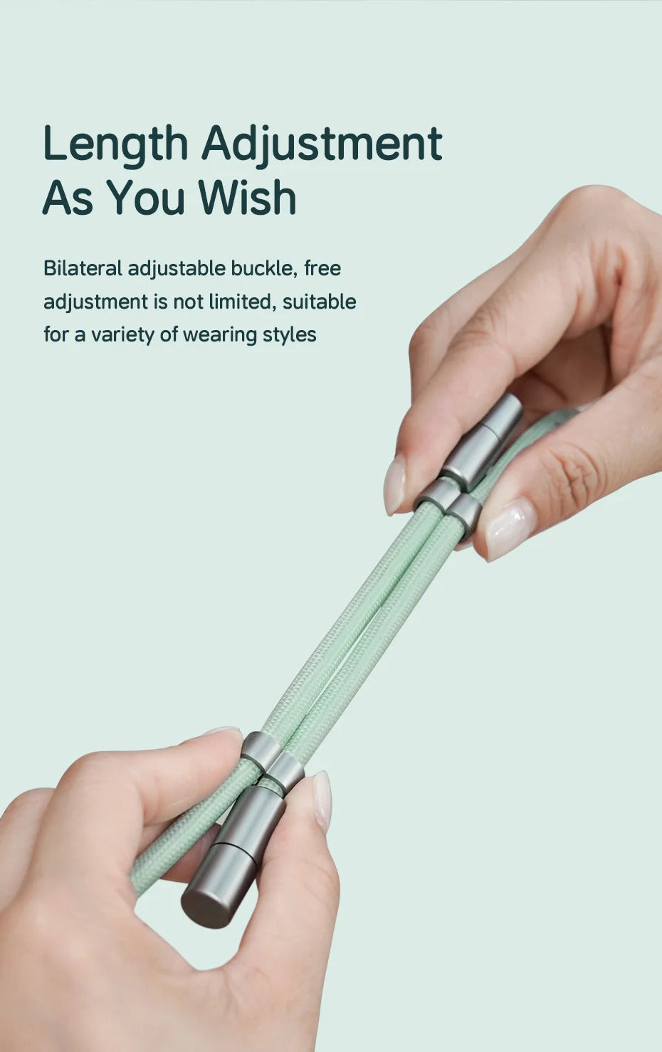 Hagibis Universal Phone Lanyard USB C Cable 2 in 1 Phone Strap C to C/C to L Charging Cord for iPhone 15 14 Pro Max Most Phones