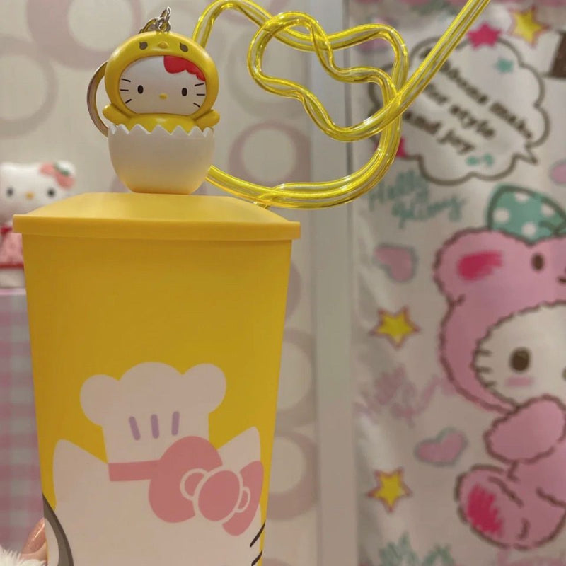 Kitty personalized straw ins color straw hose cute girls high value repeated use