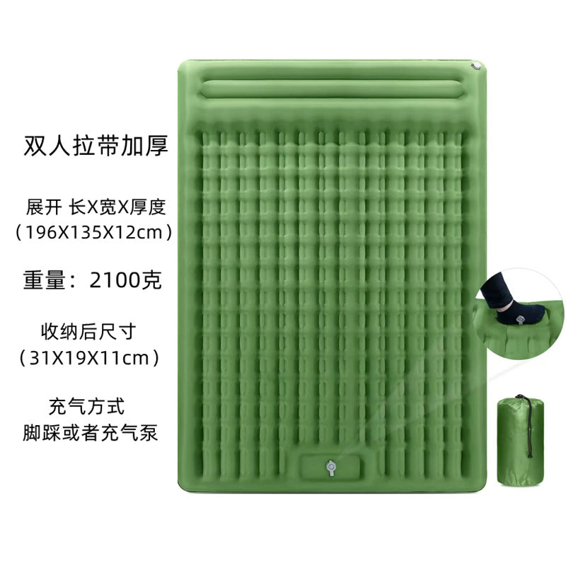 Thickened Outdoor Foldable Portable Tent Nap Mat Ground Mat Moisture-proof Mat Single Double Egg Nest Mat Inflatable Mat